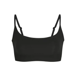 SEAMLESS SCULPT SCOOP NECK BRALETTE | ONYX