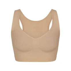 SEAMLESS SCULPT SCOOP PLUNGE BRALETTE | CLAY