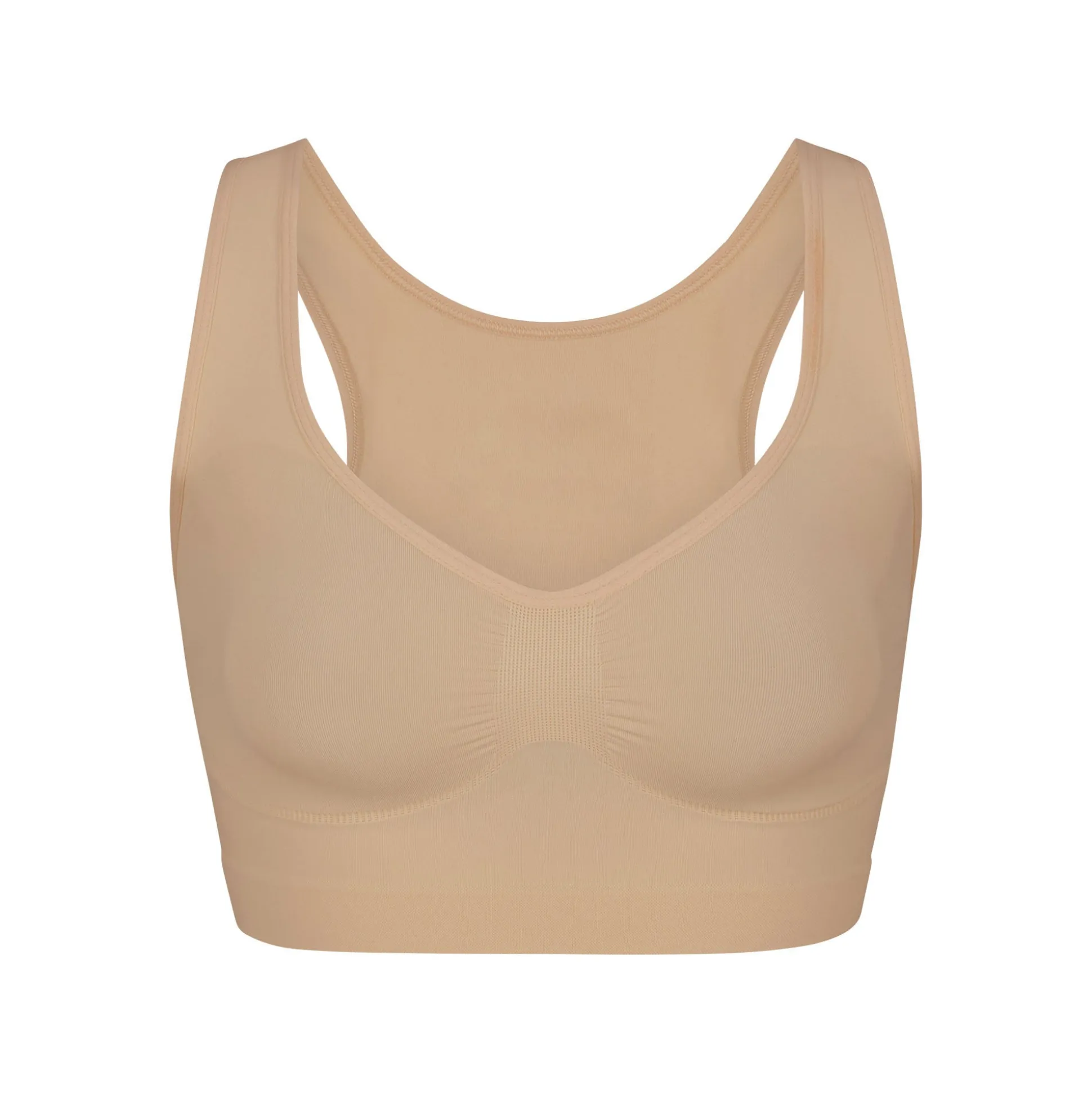 SEAMLESS SCULPT SCOOP PLUNGE BRALETTE | CLAY
