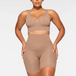 SEAMLESS SCULPT SCOOP PLUNGE BRALETTE | SIENNA