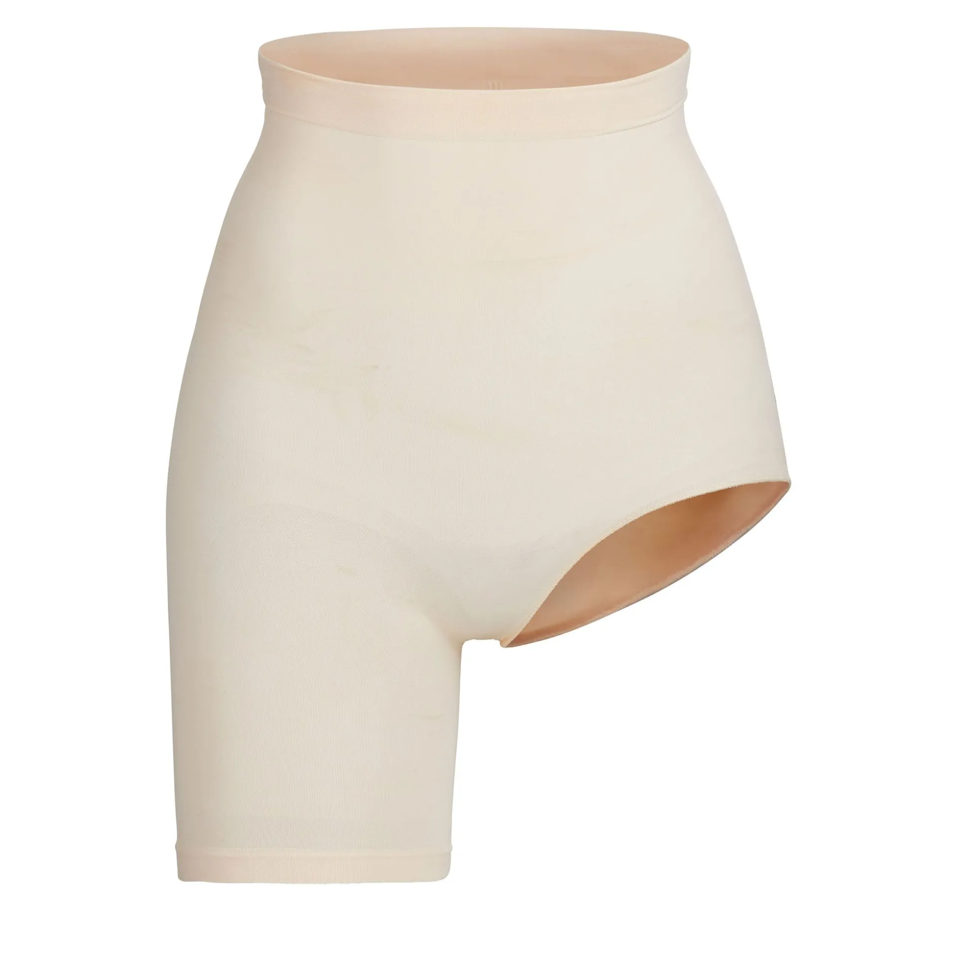 SEAMLESS SCULPT SOLUTION SHORT LEFT LEG EXPOSED | SAND