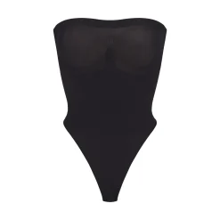 SEAMLESS SCULPT STRAPLESS THONG BODYSUIT | ONYX