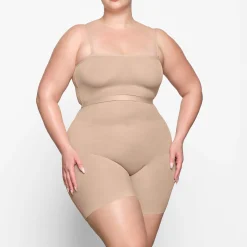 SHEER SCULPT LOW BACK SHORT | CLAY