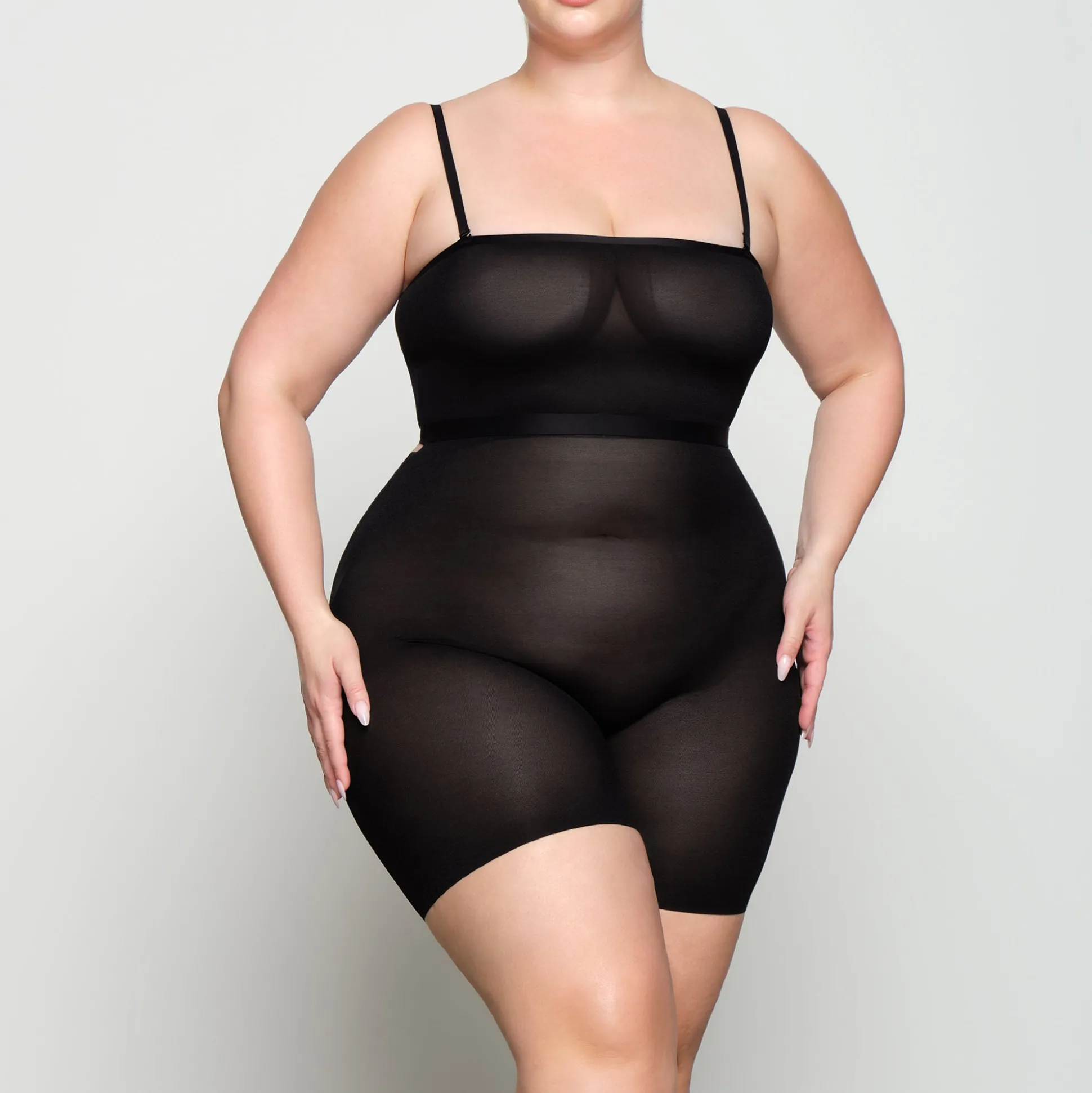 SHEER SCULPT LOW BACK SHORT | ONYX