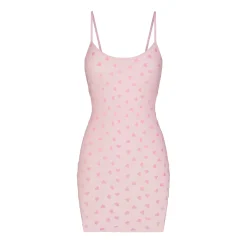 SHEER VELVET SLIP DRESS | BABY PINK