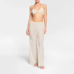 SHEER VELVET TIE FRONT BRALETTE | MARBLE