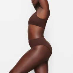 SIGNATURE SWIM MID WAIST BOTTOMS | COCOA