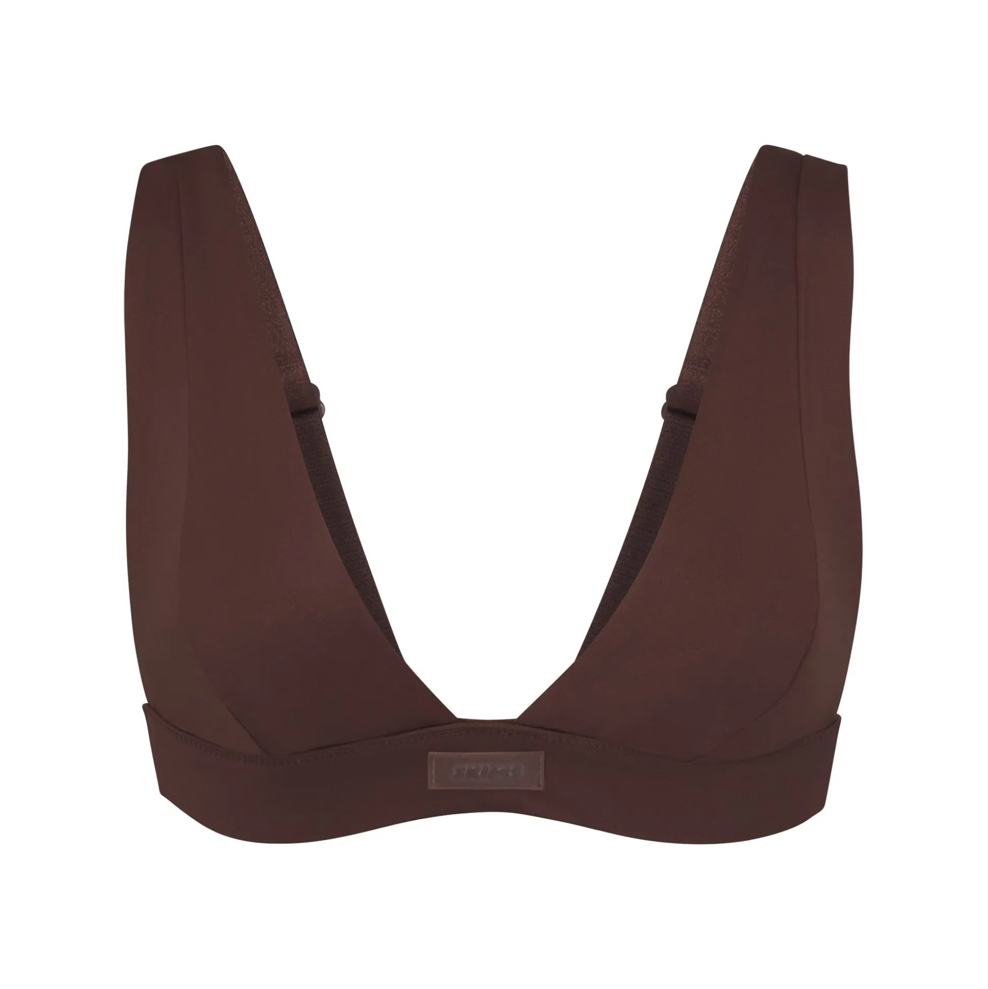 SIGNATURE SWIM PLUNGE BIKINI TOP | COCOA