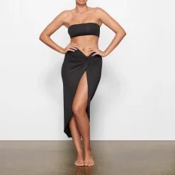 SIGNATURE SWIM SARONG SKIRT | ONYX