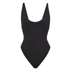 SIGNATURE SWIM SCOOP NECK ONE PIECE | ONYX