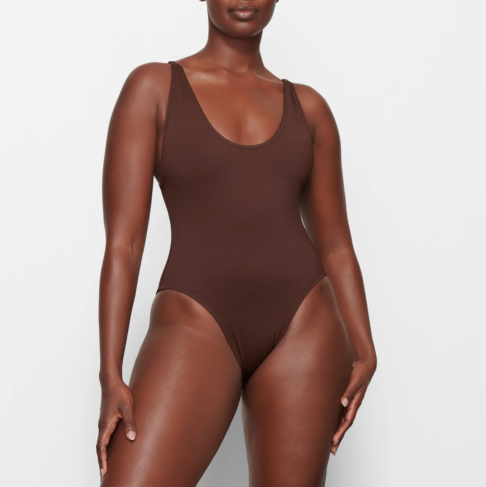 SIGNATURE SWIM SCOOP NECK ONE PIECE | COCOA
