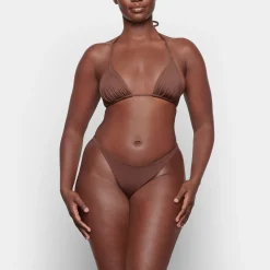 SIGNATURE SWIM THONG | COCOA