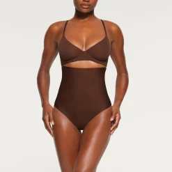 SKIMS BODY HIGH-WAISTED THONG | COCOA