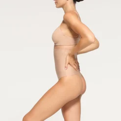 SKIMS BODY HIGH-WAISTED THONG | CLAY