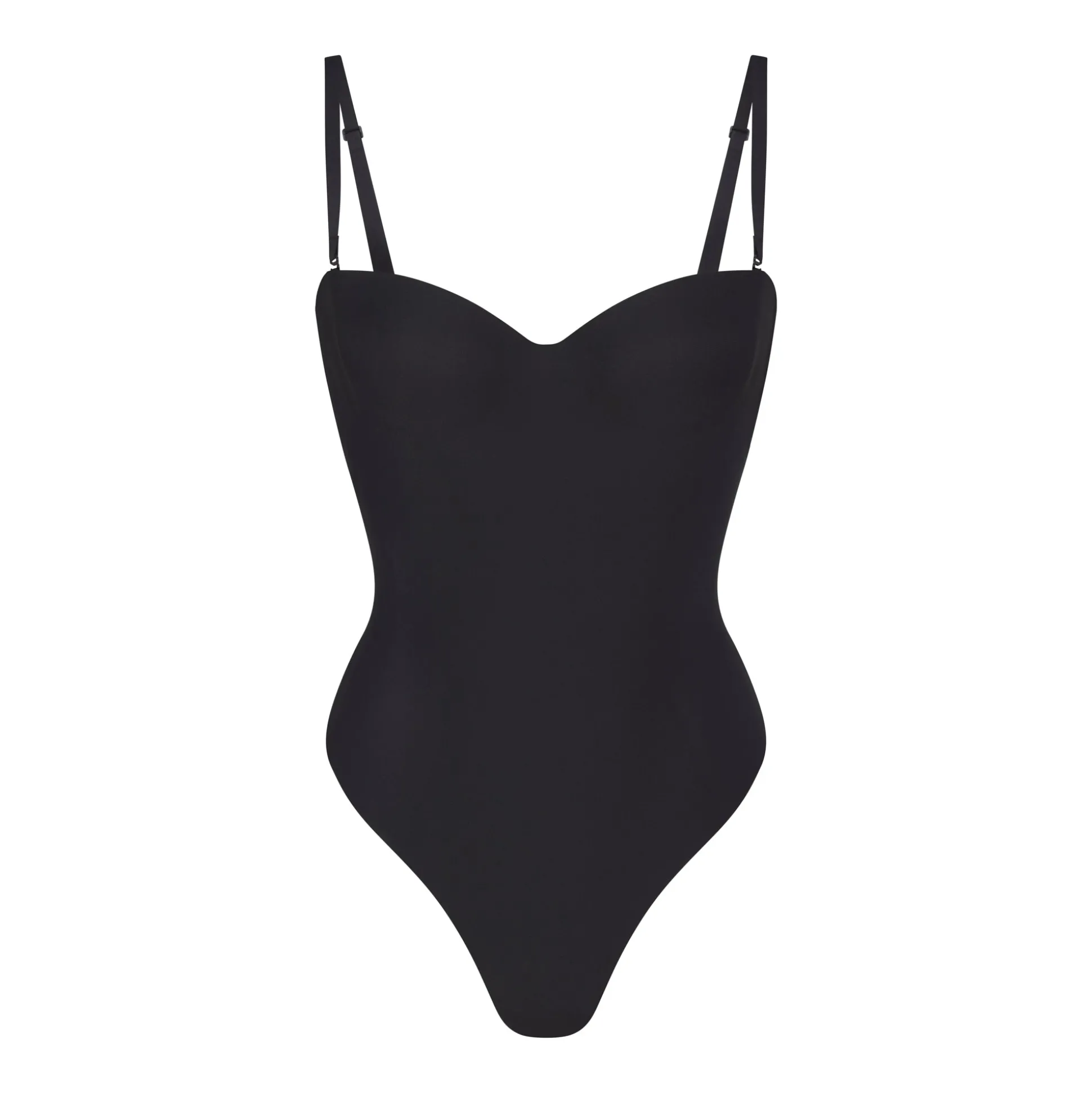 SKIMS BODY UNDERWIRE THONG BODYSUIT | ONYX