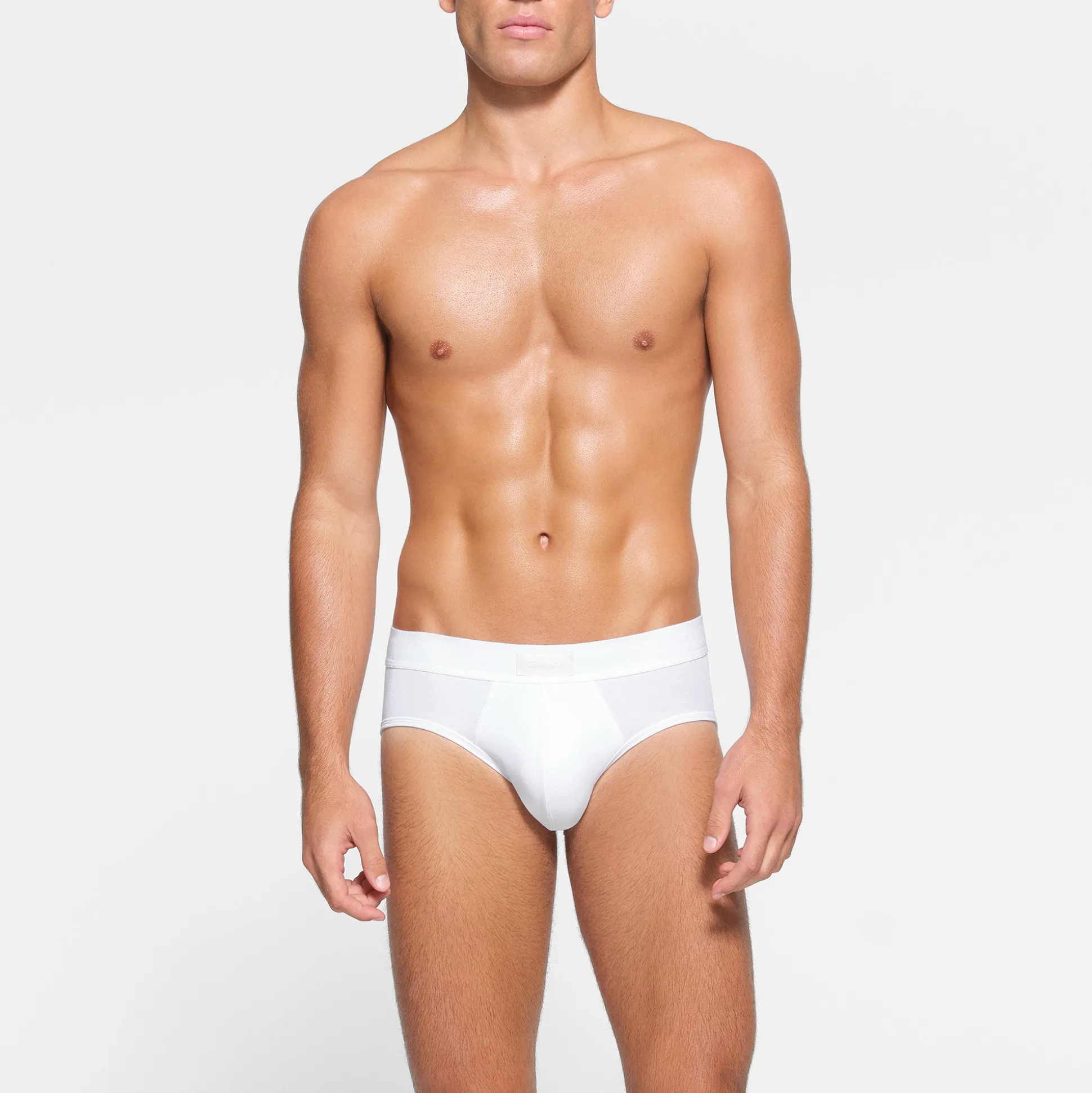 SKIMS COTTON MENS BRIEF | CHALK