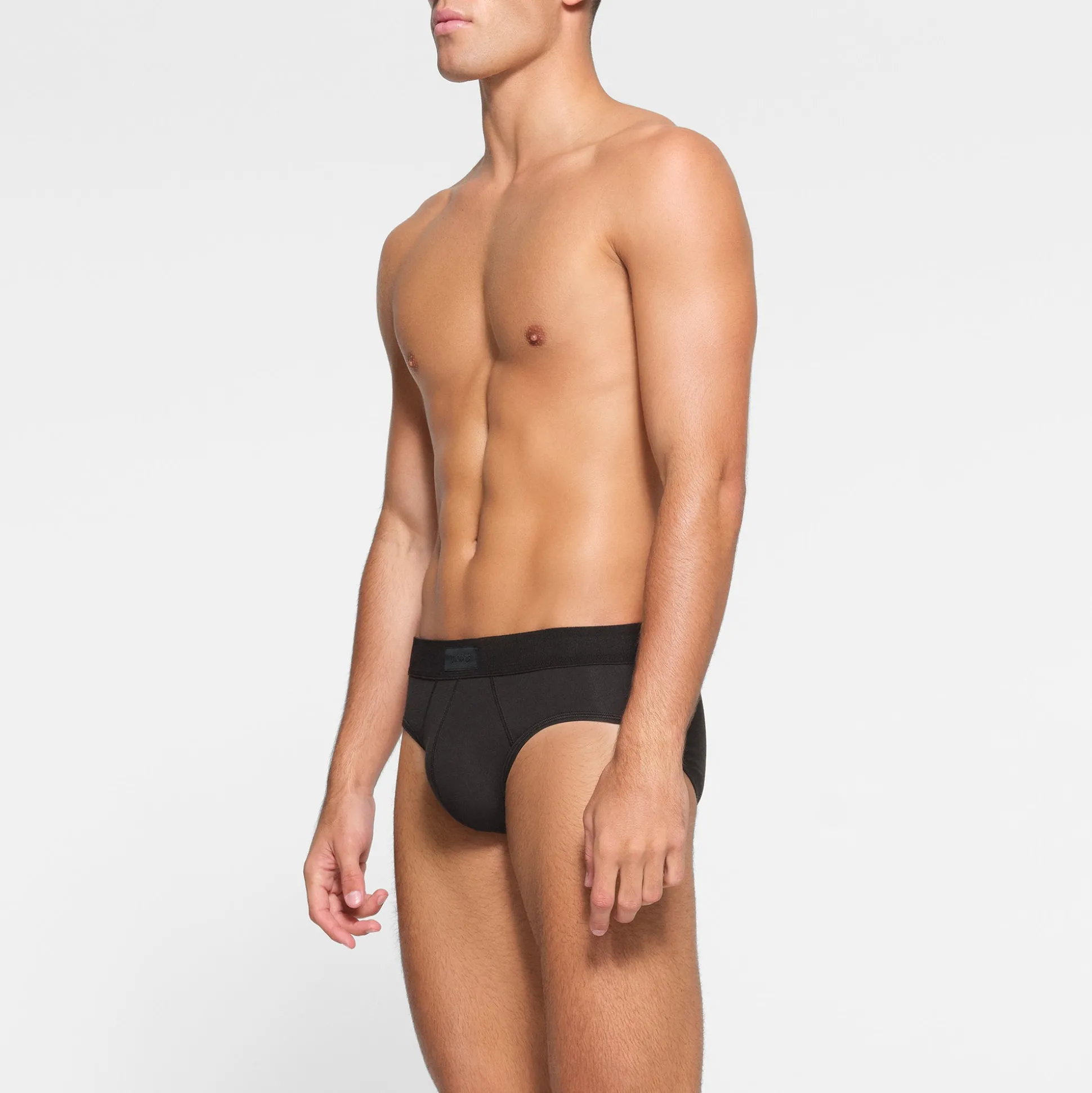 SKIMS COTTON MENS BRIEF | ONYX
