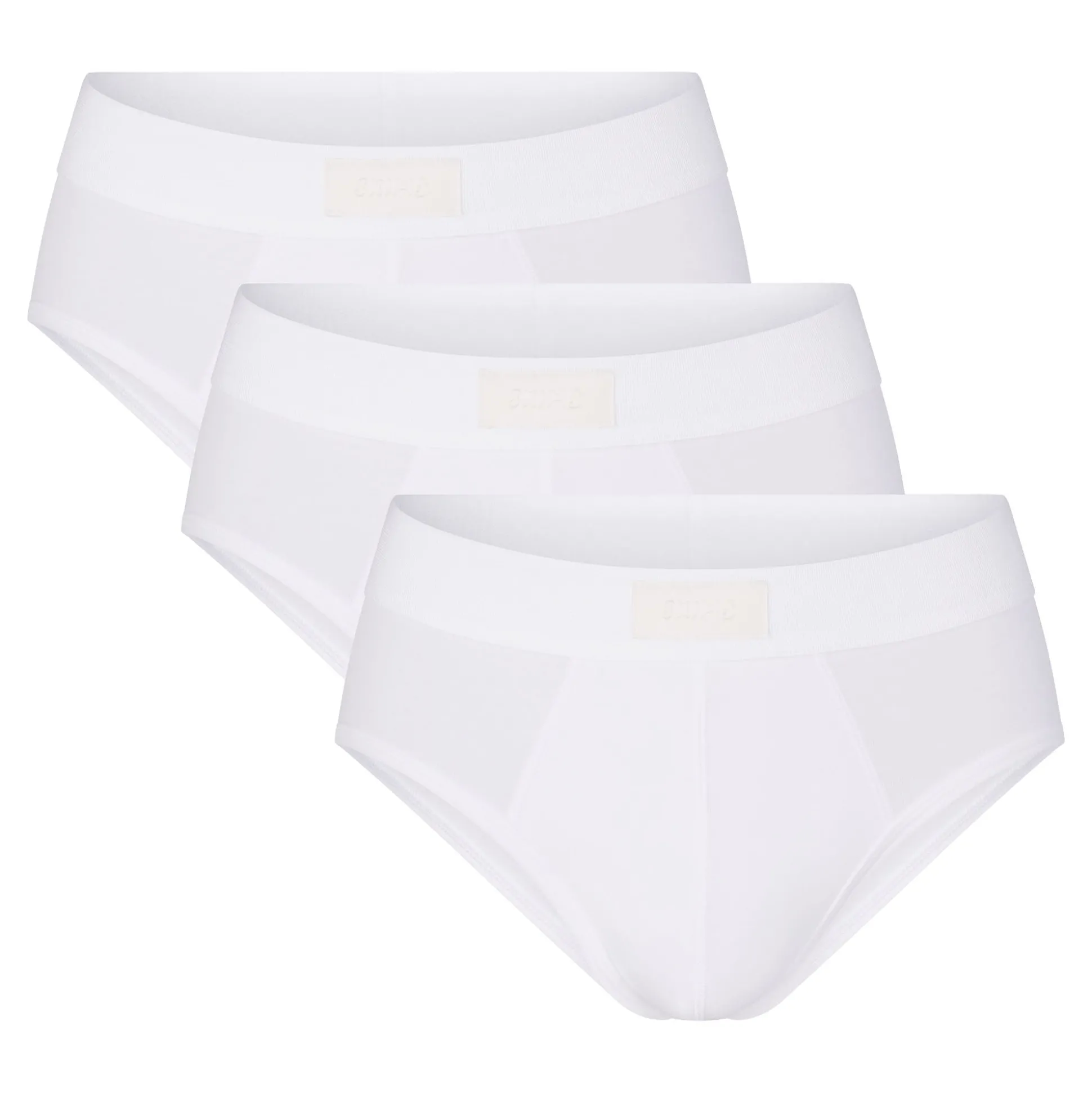 SKIMS COTTON MENS BRIEF 3-PACK | CHALK