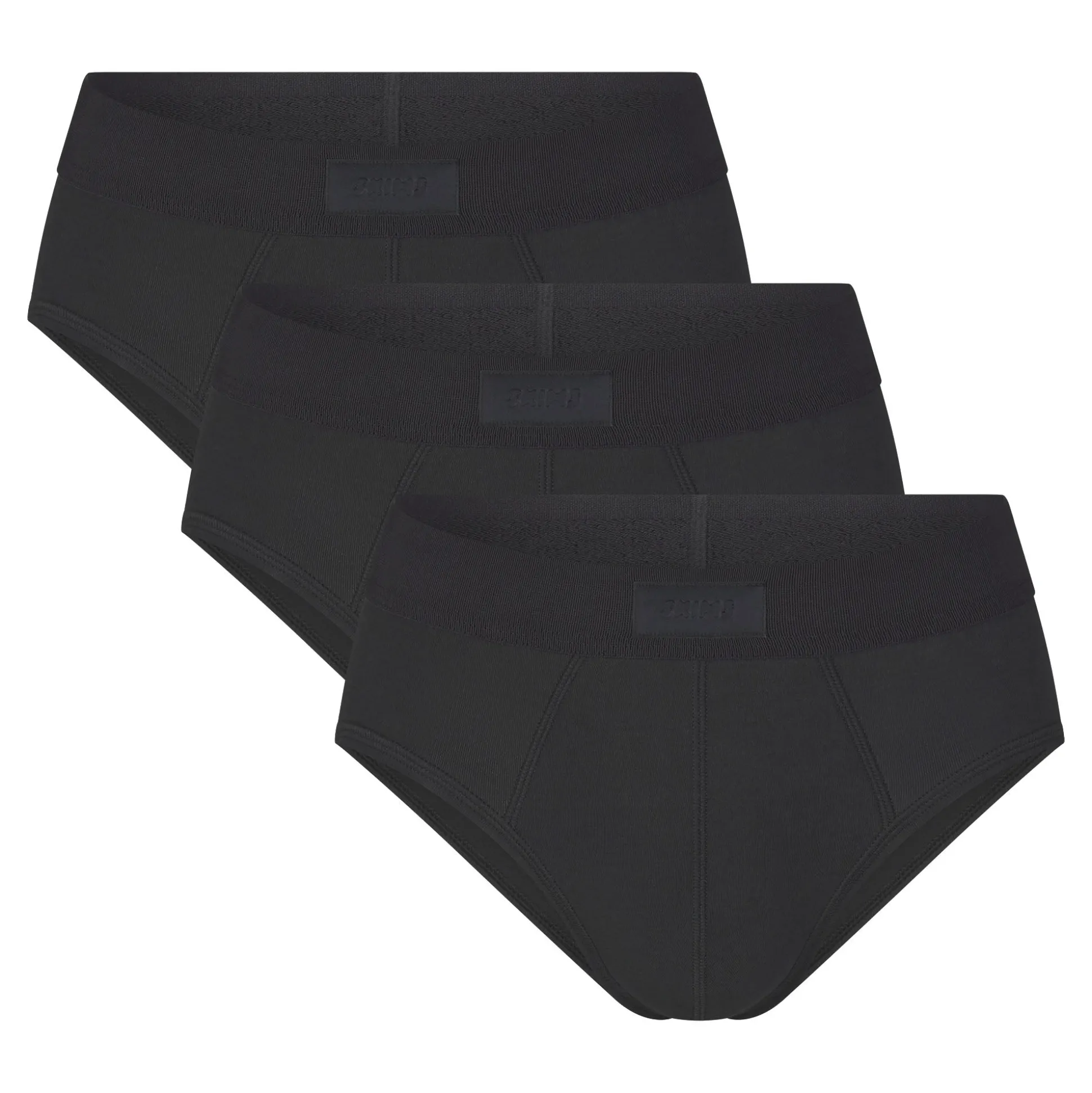 SKIMS COTTON MENS BRIEF 3-PACK | ONYX