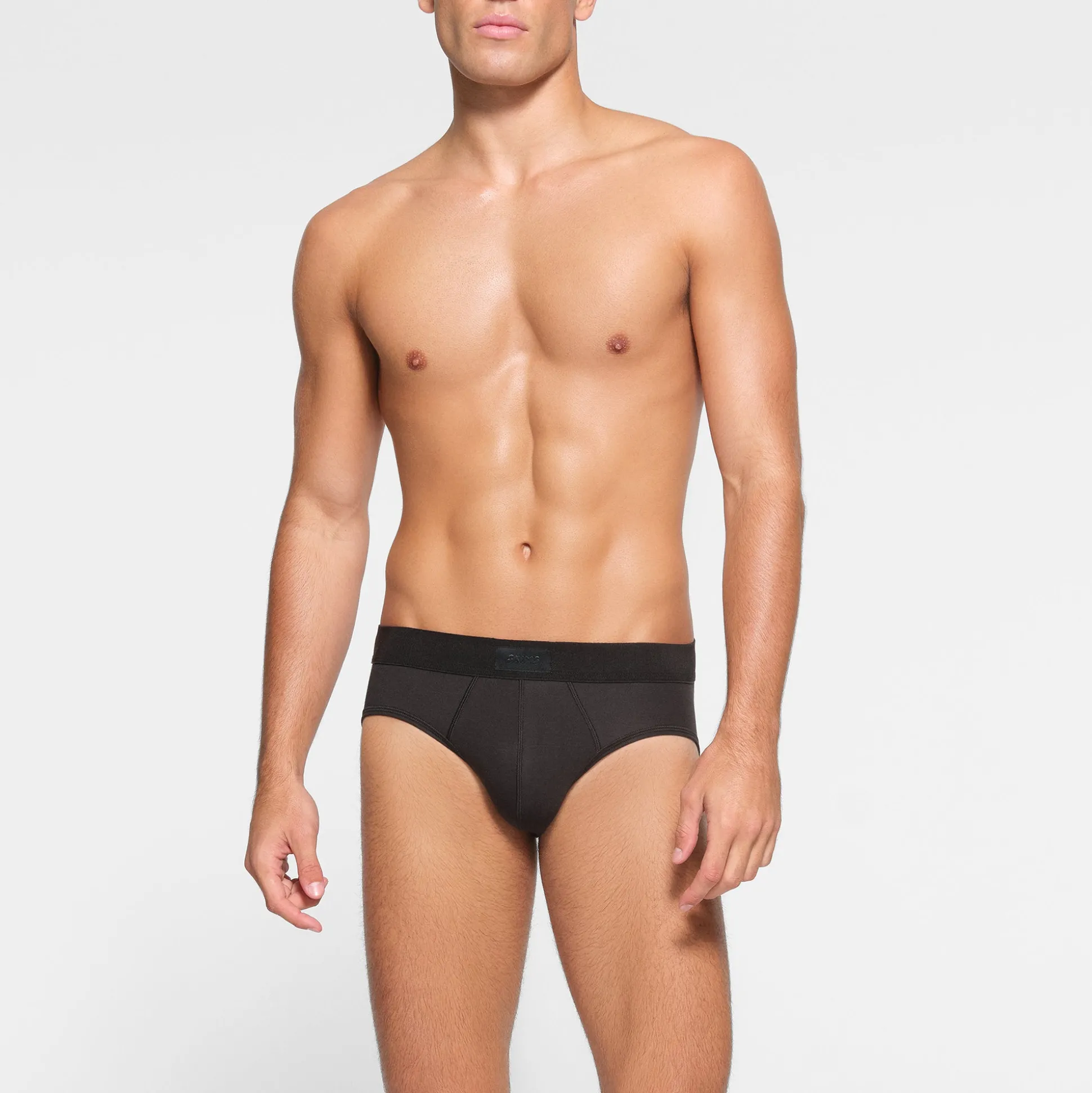 SKIMS COTTON MENS BRIEF 3-PACK | ONYX