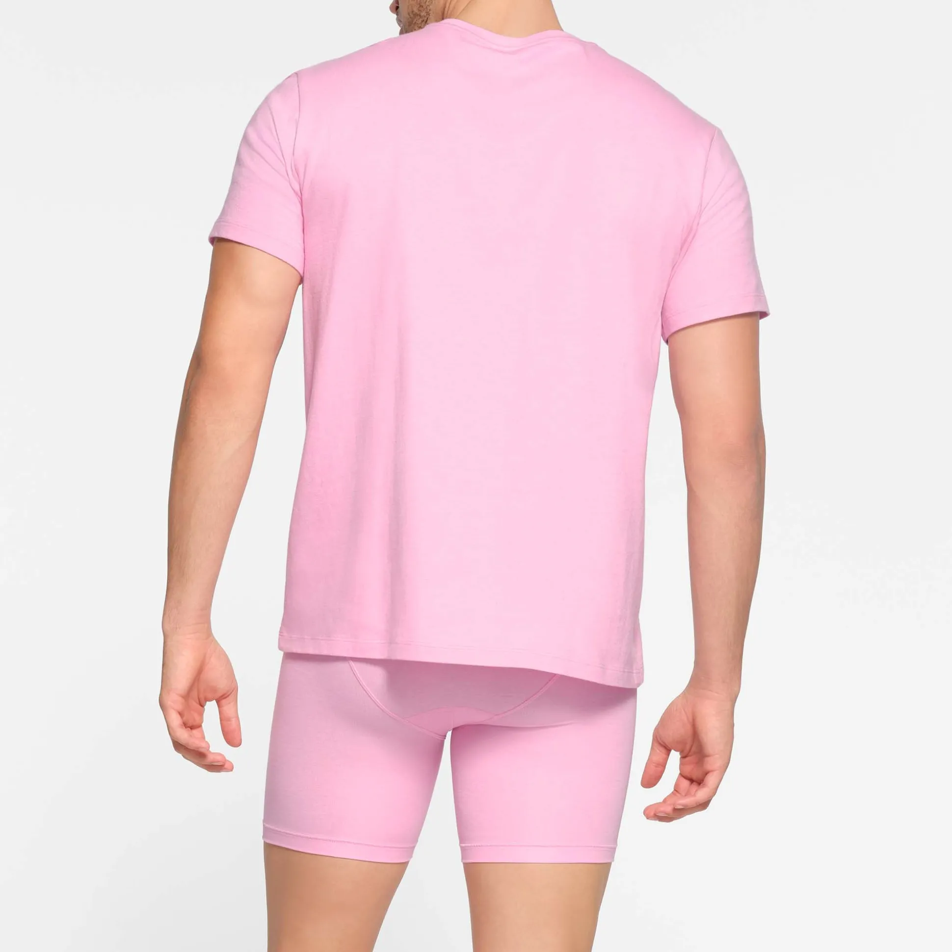 SKIMS COTTON MENS CLASSIC T-SHIRT | BUBBLE GUM