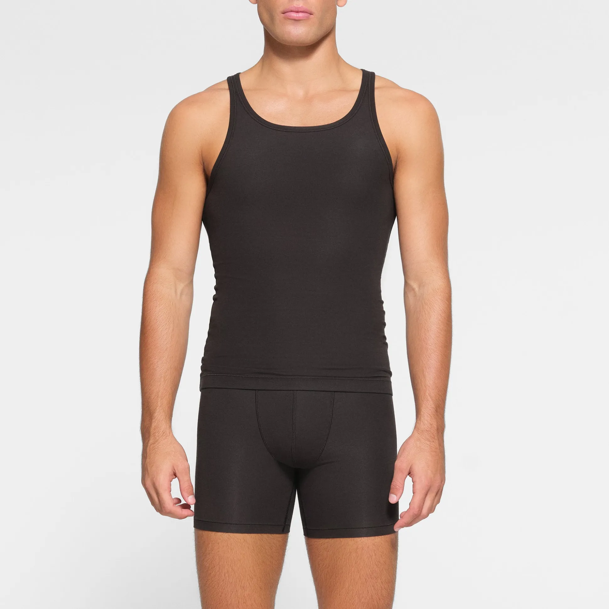 SKIMS COTTON MENS TANK PACK | ONYX