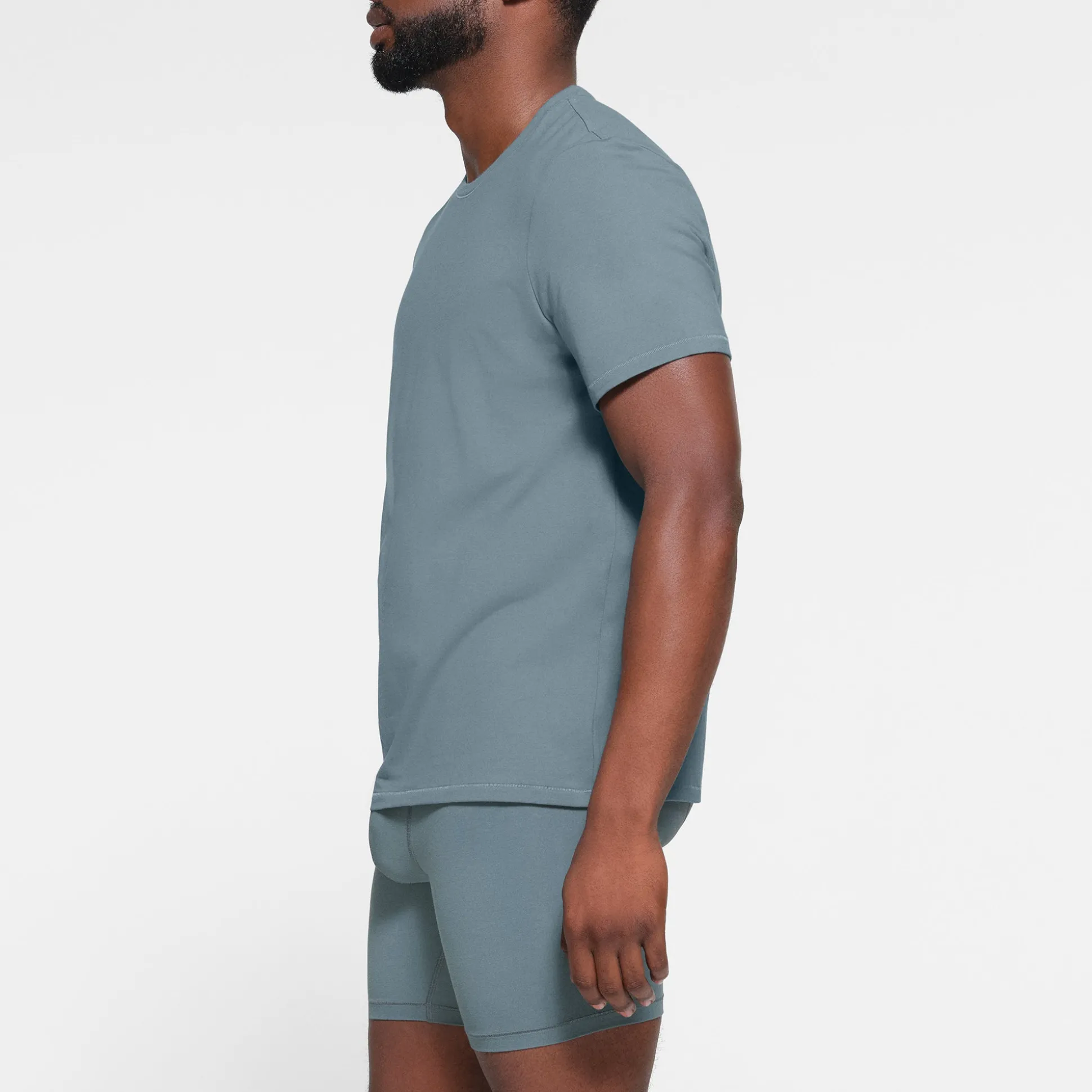 SKIMS COTTON MENS T-SHIRT | KYANITE