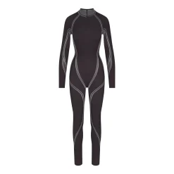 SKIMS FIRST LAYERS ZIP FRONT CATSUIT | ONYX