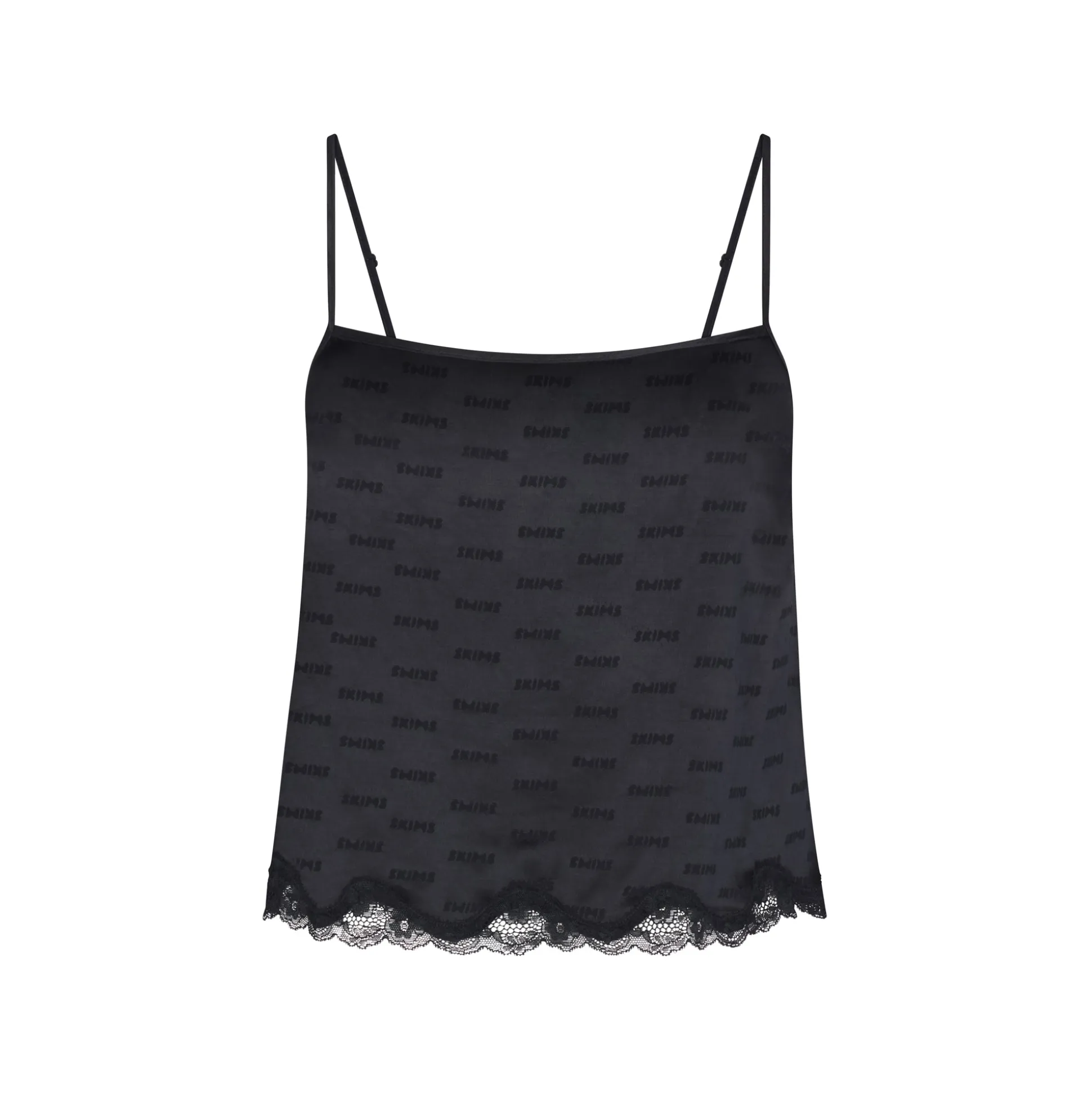SKIMS JACQUARD LACE CAMI | ONYX