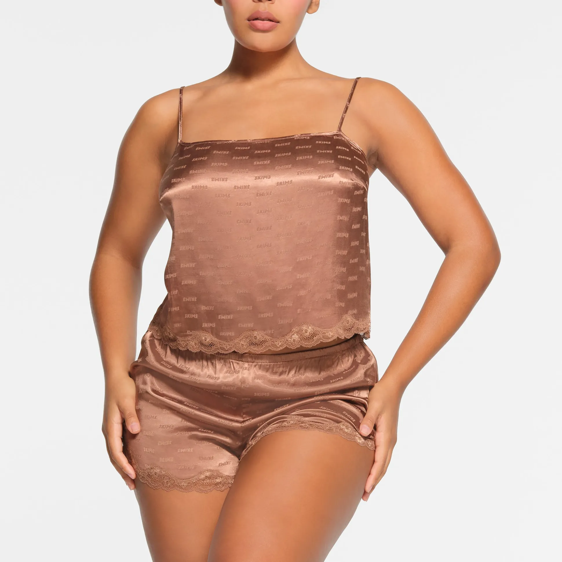 SKIMS JACQUARD LACE CAMI | JASPER
