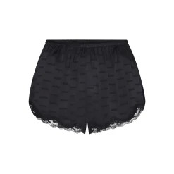 SKIMS JACQUARD LACE SHORT | ONYX
