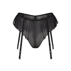 SKIMS ROMANCE GARTER BIKINI | ONYX