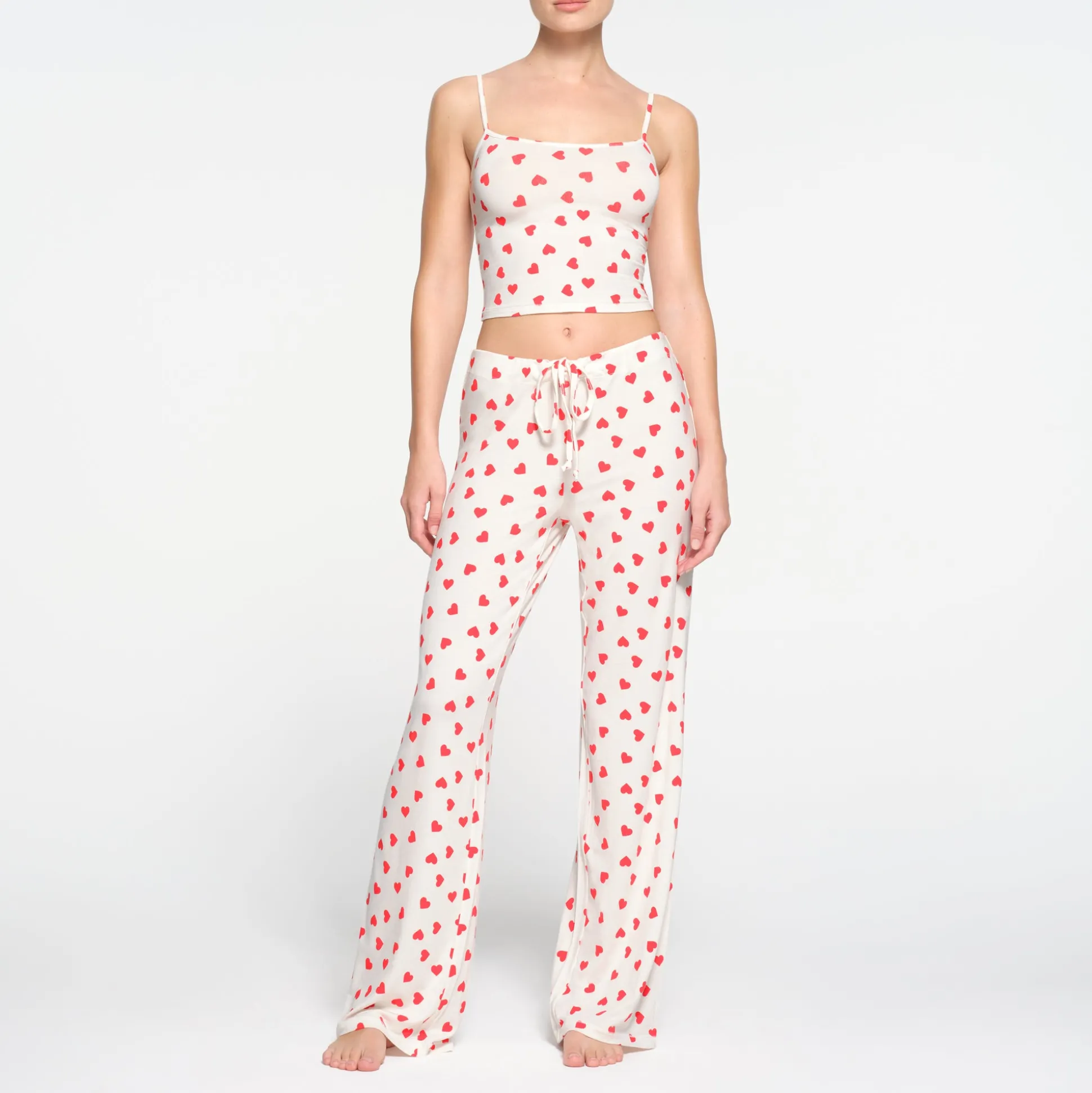 SKIMS SLEEP STRAIGHT LEG PANT | RUBY AND MARBLE HEART