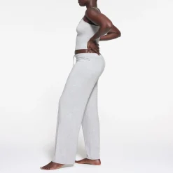 SKIMS SLEEP STRAIGHT LEG PANT | LIGHT HEATHER GREY