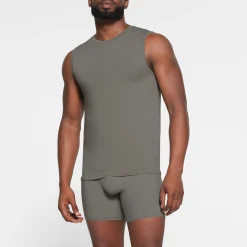 SKIMS SPORT MENS MUSCLE TANK | GUNMETAL
