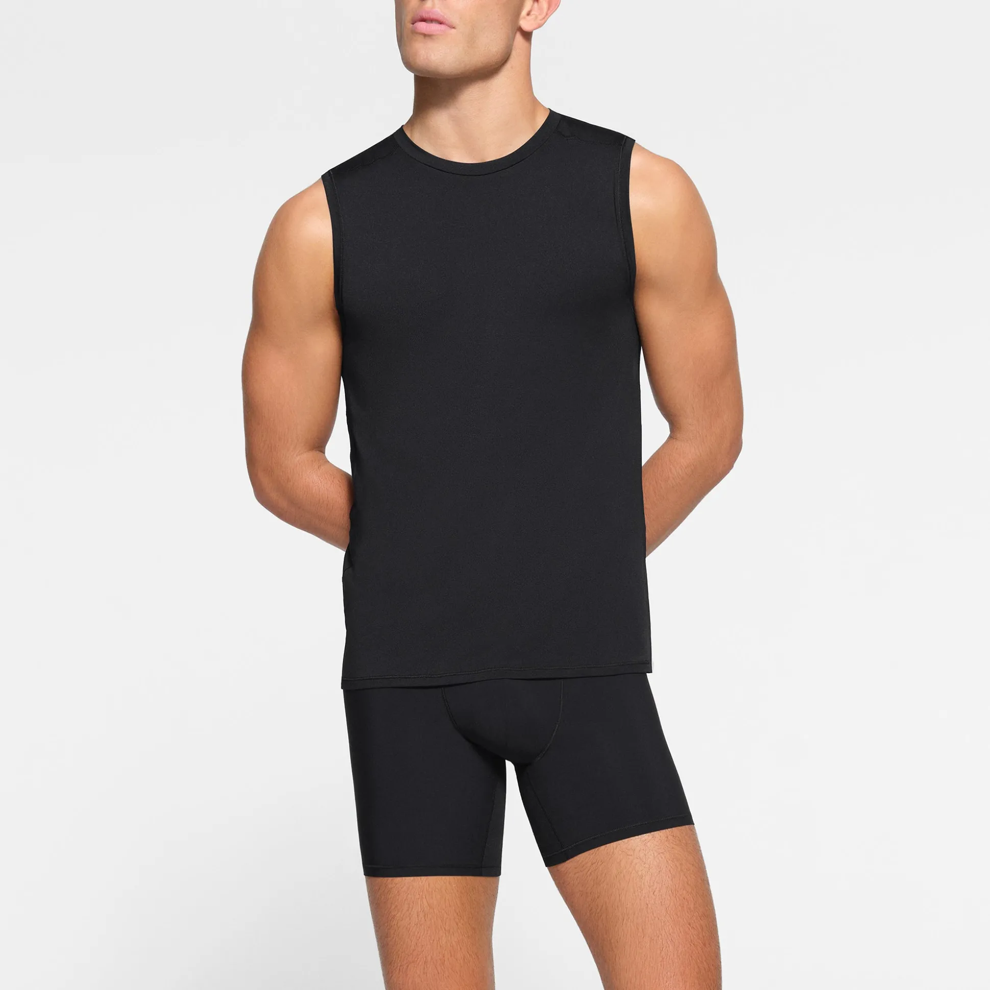 SKIMS SPORT MENS MUSCLE TANK | OBSIDIAN