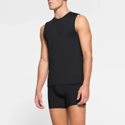 SKIMS SPORT MENS MUSCLE TANK | OBSIDIAN