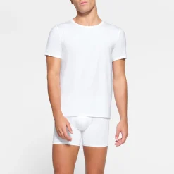 SKIMS STRETCH MENS T-SHIRT 3-PACK | CHALK