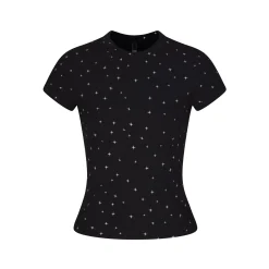 SOFT LOUNGE BABY TEE | ONYX SPARKLE PRINT