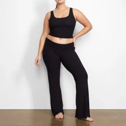 SOFT LOUNGE FOLDOVER PANT | ONYX