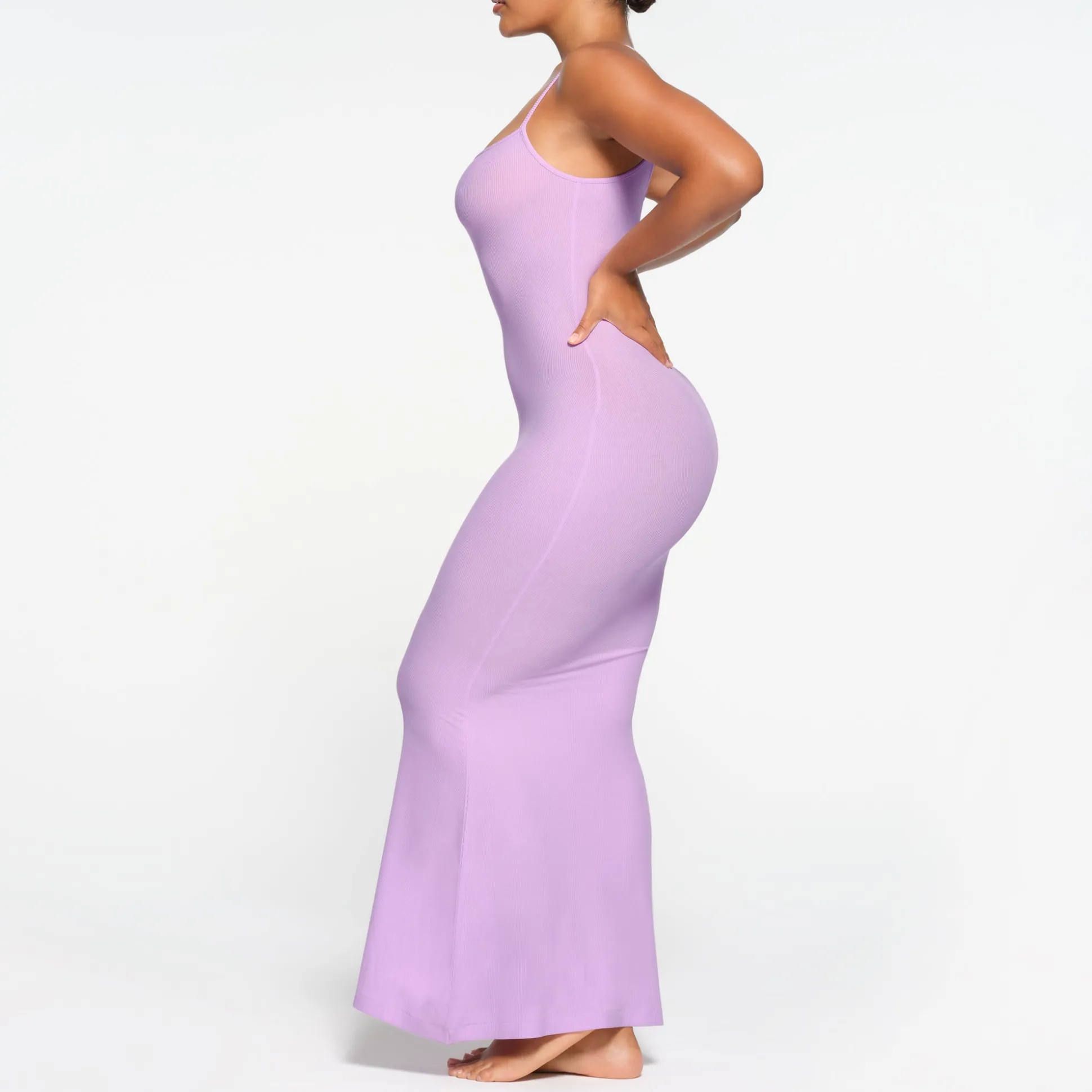 SOFT LOUNGE LONG SLIP DRESS | SUGAR PLUM