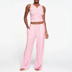 SOFT LOUNGE LOOSE PANT | CHERRY BLOSSOM PRINT