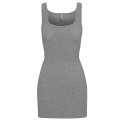 SOFT LOUNGE MINI DRESS | HEATHER GREY