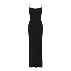 SOFT LOUNGE PETITE LONG SLIP DRESS | ONYX