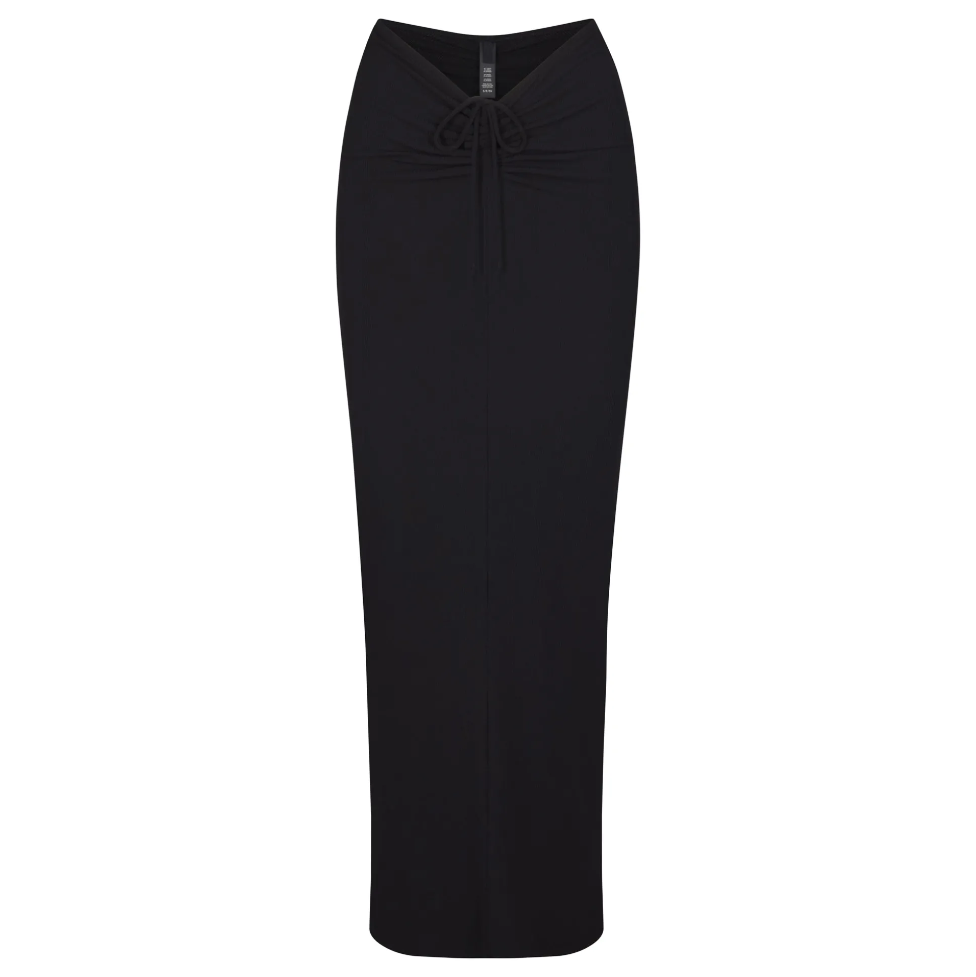 SOFT LOUNGE RUCHED LONG SKIRT | ONYX