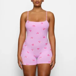 SOFT LOUNGE SCOOP ONESIE | PETAL PRINT