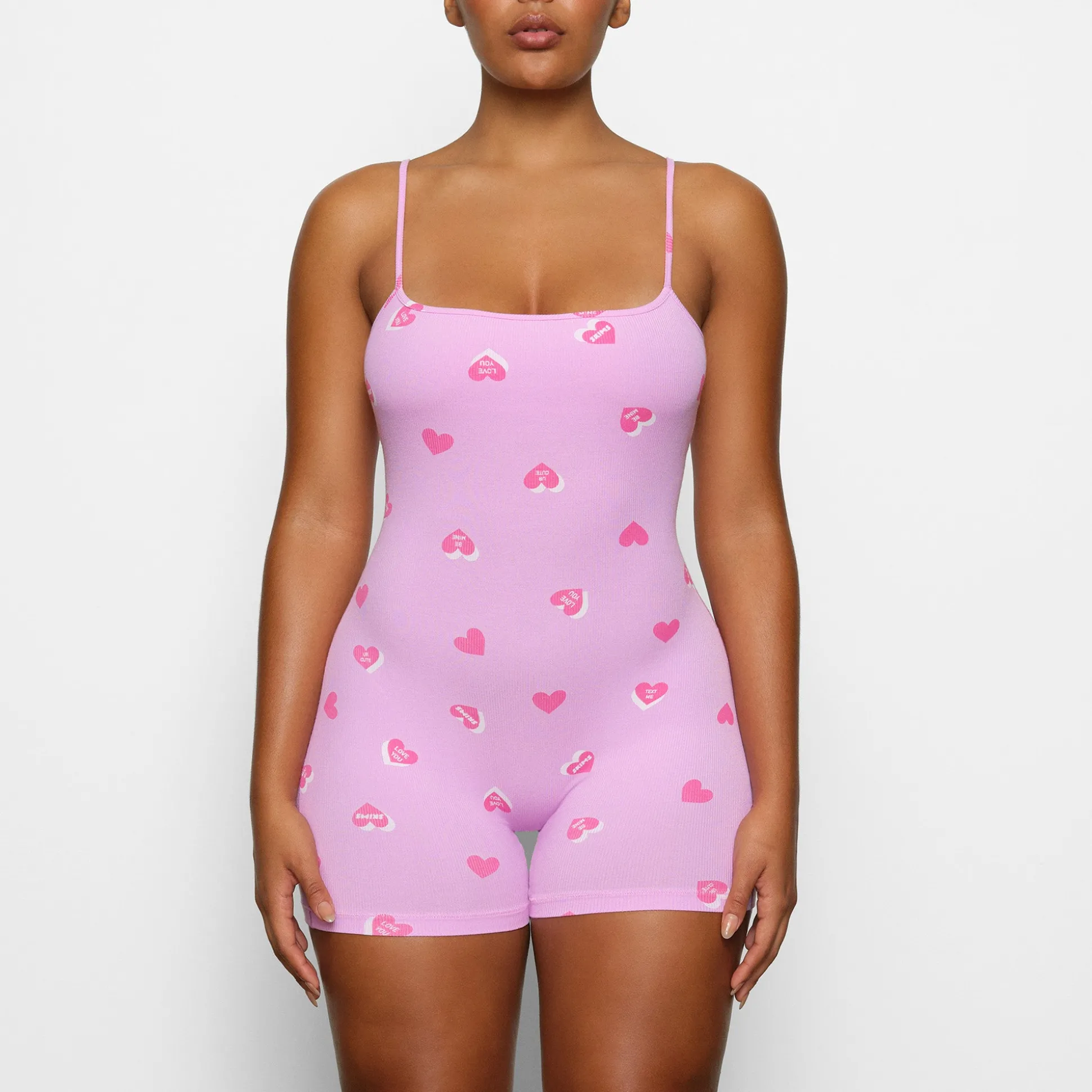 SOFT LOUNGE SCOOP ONESIE | PETAL PRINT
