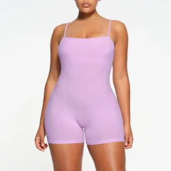 SOFT LOUNGE SCOOP ONESIE | SUGAR PLUM