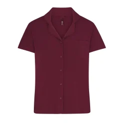 SOFT LOUNGE SHORT SLEEP SET | WINE