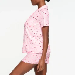 SOFT LOUNGE SHORT SLEEP SET | CHERRY BLOSSOM PRINT